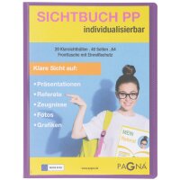 PAGNA Präsentations-Sichtbuch "School", DIN A4, dunkelrosa