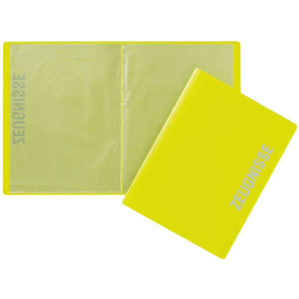 PAGNA Zeugnismappe, DIN A4, mit 10 Hüllen, PP, rot