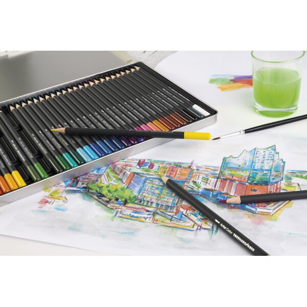 EBERHARD FABER Aquarellstift Artist Color, 12er Metalletui