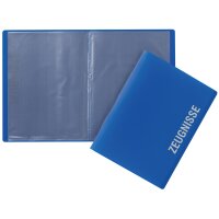 PAGNA Zeugnismappe, DIN A4, mit 10 Hüllen, PP, dunkelrosa