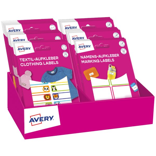 AVERY Assortiment Back-To-School Mix 2025, présentoir carton