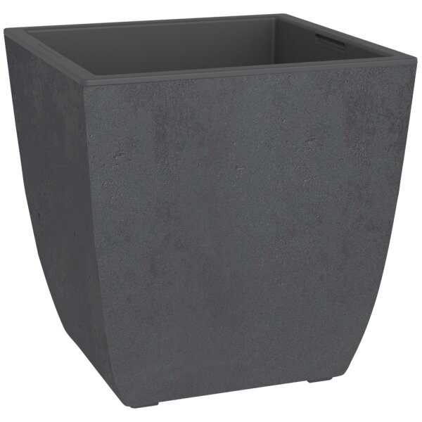 po&eacute;tic Pflanzgef&auml;ss BASALT Diva, eckig, 435 mm, anthrazit