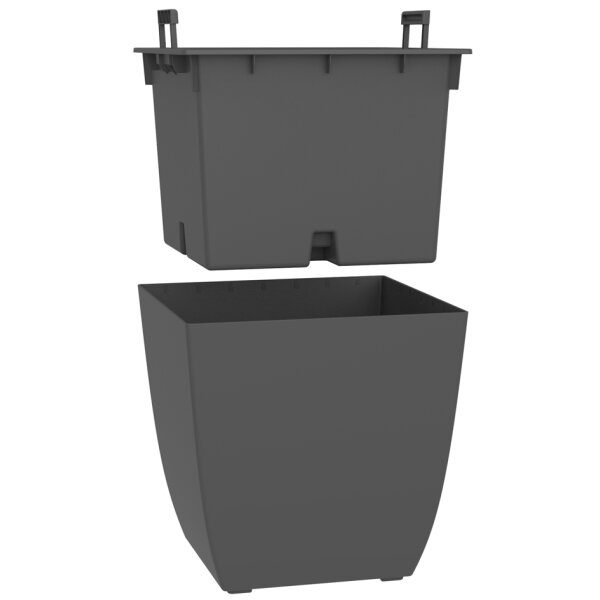 po&eacute;tic Pflanzgef&auml;ss BASALT Diva, eckig, 435 mm, anthrazit