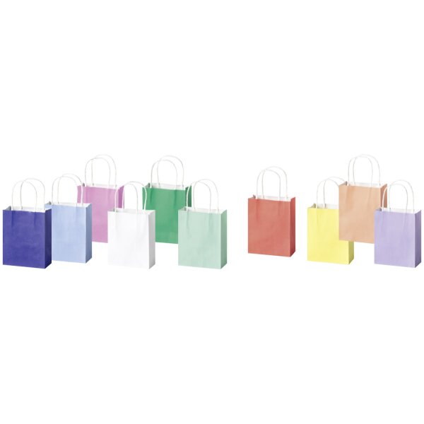 folia Sac en papier BASIC, taille: S, assorti