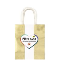 folia Sac en papier IRISÉ SCINTILLANT, taille: S