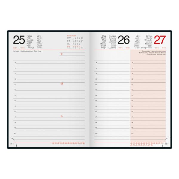RIDOIDE Agenda Mentor Grafik 2027 7026037957.27 1T/1S assort. ML 14.8x20.8cm