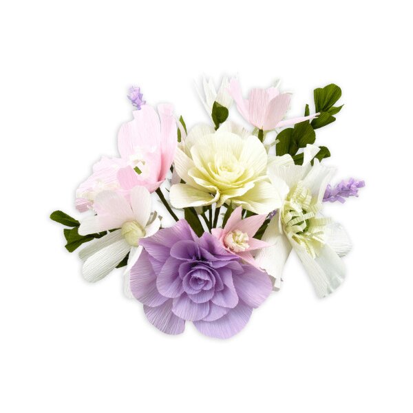 URSUS DIY Set Papier crépon fleurs 27030002F violet