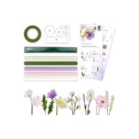 URSUS DIY Set Papier crépon fleurs 27030002F violet