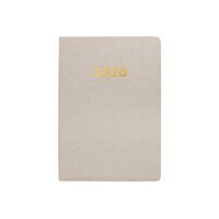 BIELLA Agenda Mittelformat 2026 822301100026U 1S/2P beige...