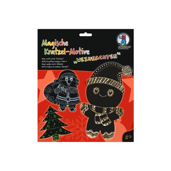 URSUS Motifs magiques à gratter 24540004F Noël