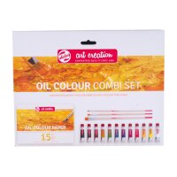 TALENS Öl Combi Set 12x12ml 9020194M Farbe, Pinsel,...