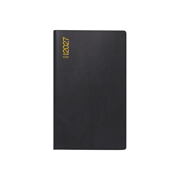 RIDOIDE Uni Planer 2027 7048002907.27 1M/2P noir ML 10.4x15.3cm