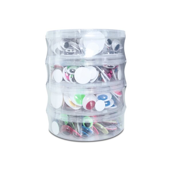 URSUS Wackelaugen Stapelbox 8640099 assortiert 400 St&uuml;ck
