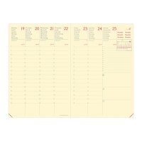 QUO-VADIS Agenda Silk Prestige 2027 2851037Q 1W/2S türkis ML 10x15cm