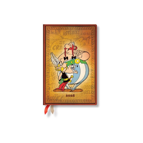 PAPERBLANKS Agenda Asterix & Obelix 2026 DD0552-1 1S/2P HOR Mini HC AL 9.5x14cm