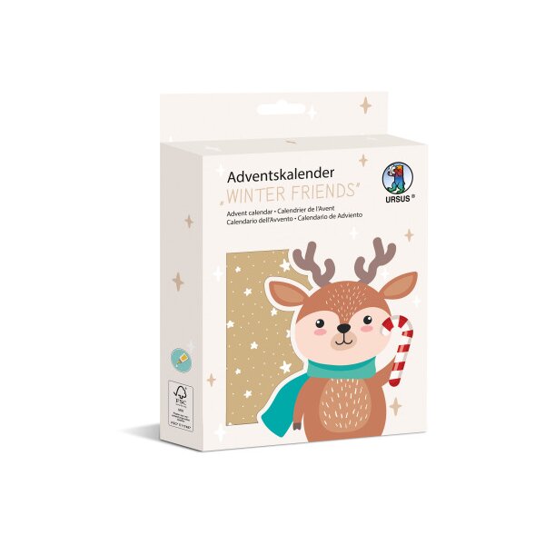 URSUS Adventskalender 24870000F Winter friends
