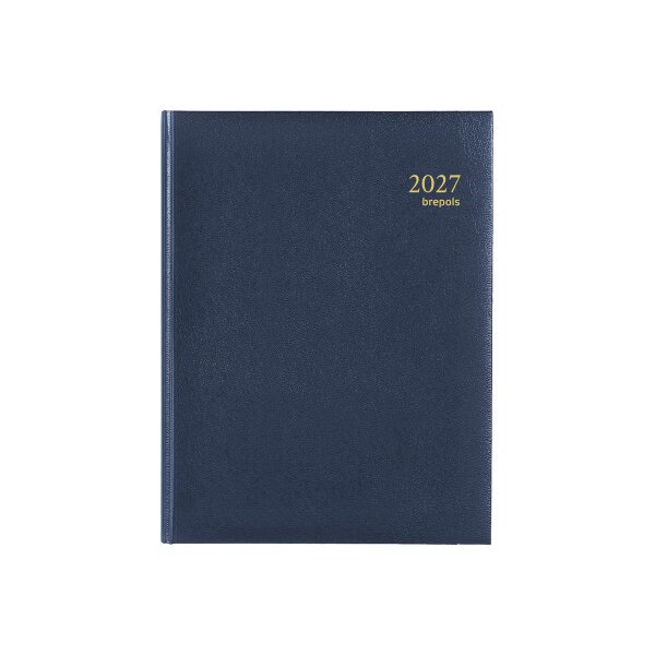 BREPOLS Agenda Ambassador Lima 2027 0.116.1256 1T/1S blau 17x22cm
