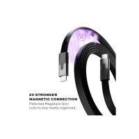 STATIK MagStack Slim Pro Cable PUP-0495-3FT-CC-BLK USB-C...