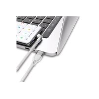 STATIK PowerPivot Pro Nylon Braided PUP-0455-3FT-CC-WHT USB-C to C, 1m, 100W White