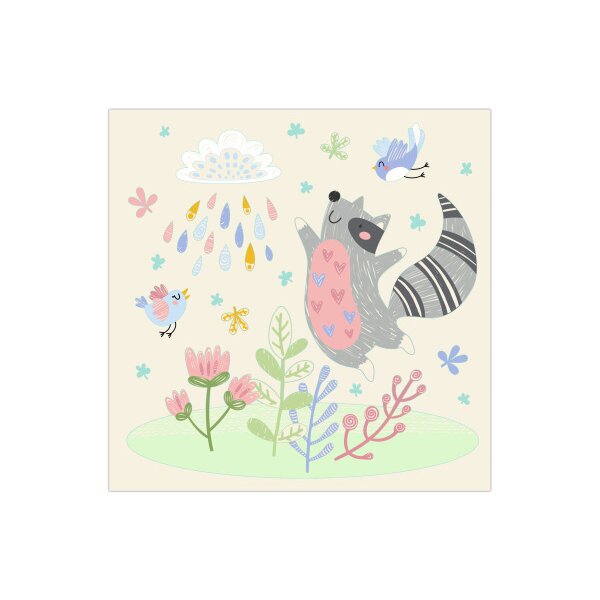 URSUS Magische Kratzel-Bilder 24560003F Waldfreunde, 21x21cm