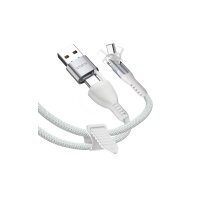 STATIK PowerPivot Pro Nylon Braided PUP-0455-10FT-CC-WHT USB-C to C, 3m, 100W White