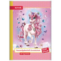 ROTH Hausaufgabenheft Klipp & Klar "Einhorn...