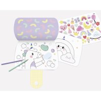 folia Cahier de coloriage avec stickers RAINBOW DREAMS