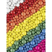 folia Mélange de perles en bois BASIC Jumbobox, 1 kg