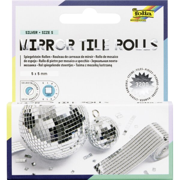 folia Rouleau de carreaux réfléchissants Mirror Tile Rolls