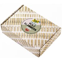 folia Holzklammern-Mix PASTEL Jumbobox, 500 g