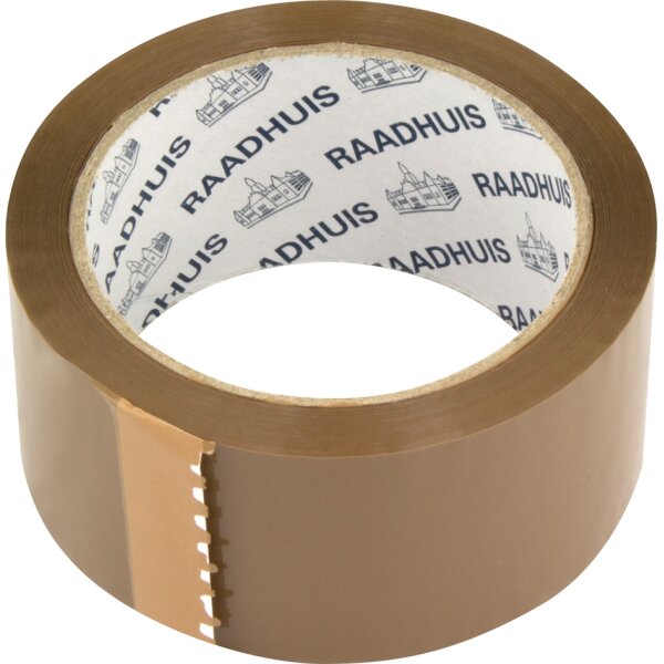 RAADHUIS Verpackungsklebeband, 48 mm x 66 m, PP, braun