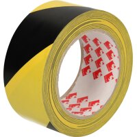 RAADHUIS Bande de marquage au sol, 50 mm x 33 m, noir/jaune