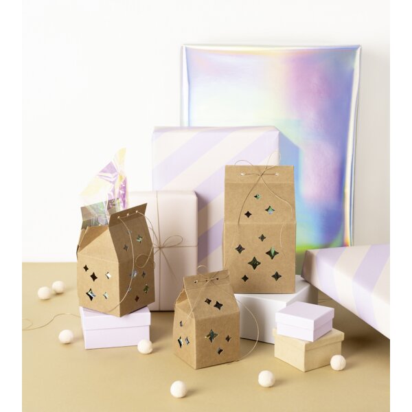folia Set de bo&icirc;tes-cadeaux Star gift boxes, papier kraft