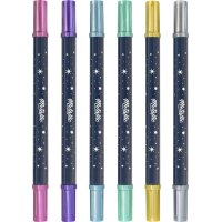 EBERHARD FABER Pigmentmarker Metallic Duo, 6er Kartonetui