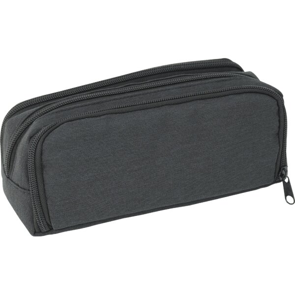 EBERHARD FABER Schlamper-Etui, 3 F&auml;cher, anthrazit schwarz