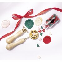 folia Siegelwachs-Perlen CLASSIC, 3 Dosen, farbig sortiert