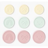 folia Sceau autocollant CANDY, tailles et couleurs assorties