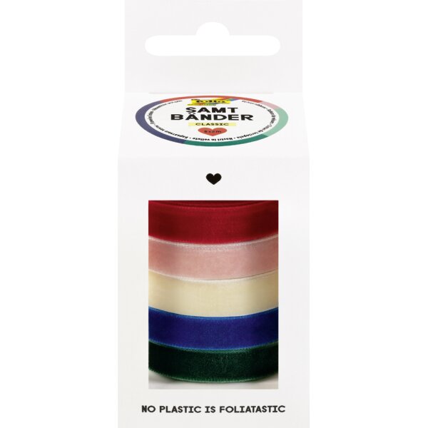 folia Jeu de rubans cadeau PASTEL, assorti