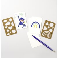 folia Spielkarten BLANKO, 65 x 100 mm, weiss