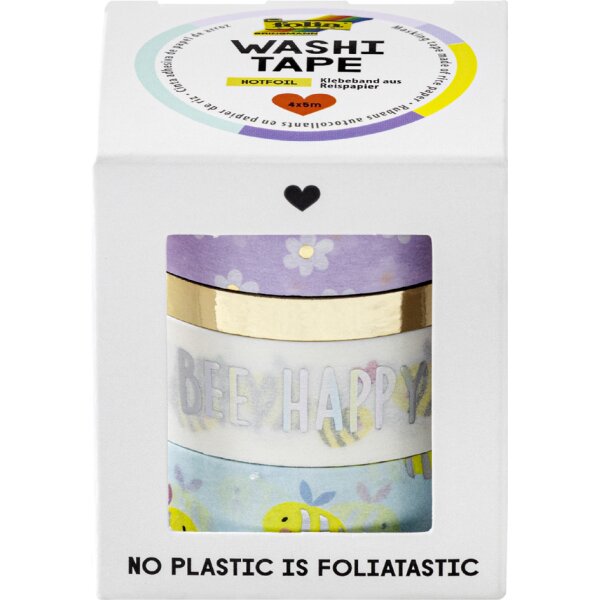 folia Ruban adhésif décoratif Washi-Tape HOTFOIL WILDLIFE