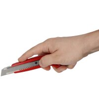 WESTCOTT Cutter PREMIUM, lame: 9 mm, rouge/noir
