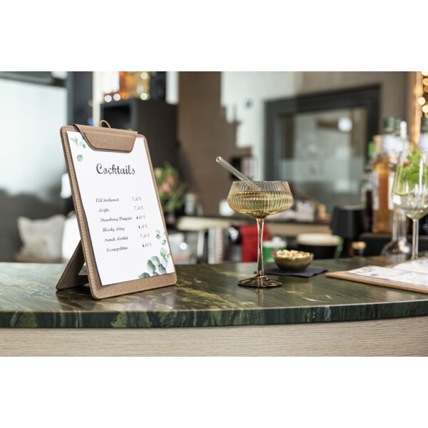 sigel Porte-menu à pince, A5, beige