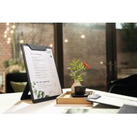 sigel Porte-menu à pince, A5, anthracite