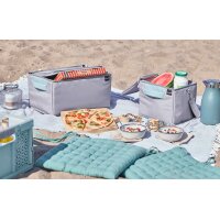keeeper Set organiseur de courses nea, XL, gris/bleu deau