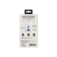 VINNIC FERNOW GaN 65W,Wallcharger VPCG-GA65WG1-EUWH 2x USB C, 1x USB-A, White