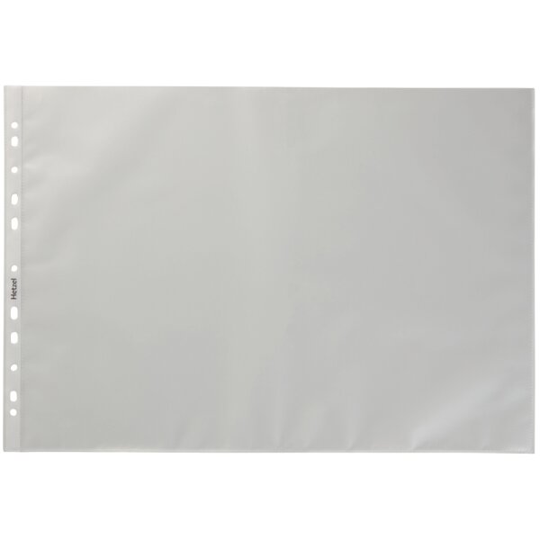 HETZEL Prospekthülle Standard, A3 hoch, PP, genarbt, 0,08 mm