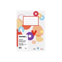 NOVOOO Schulheft B5 729771 4mm kariert mit Rand 90g