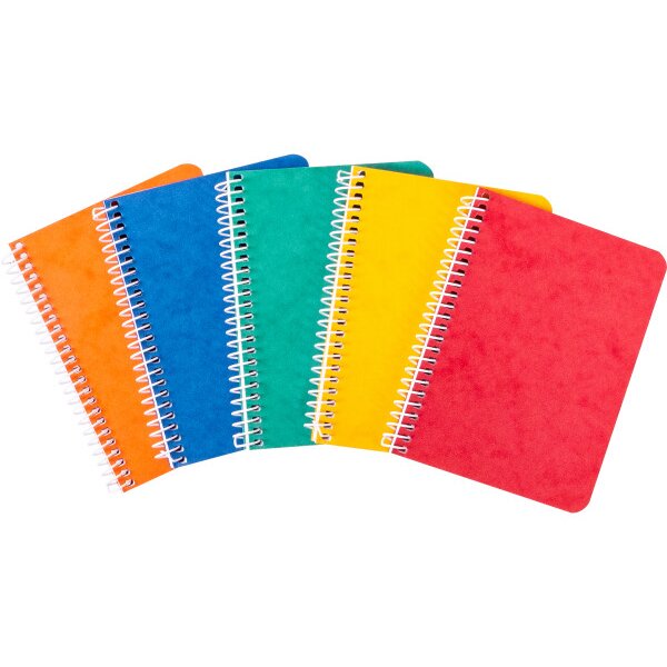 NOVOOO Carnet spirale ass. 9.1×12.1cm 729776 quadrillé, 4mm, 70g 48 flls.