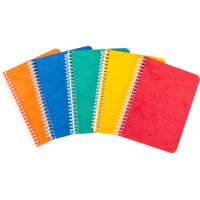 NOVOOO Spiralheft ass. 9.1×12.1cm 729776 kariert,...