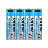 VINNIC USB Rech. Batt. AA Type-C VPRB-UC2A-4PC...